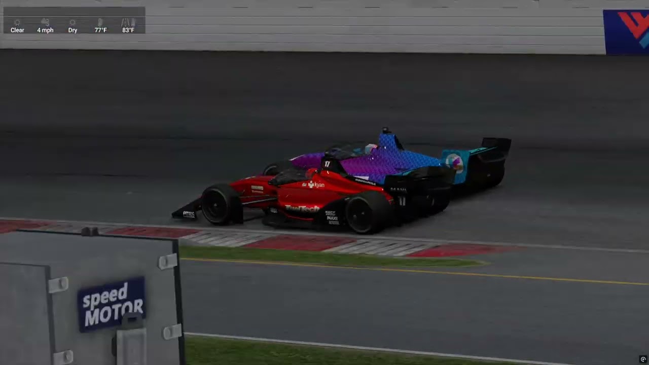 Dramatic Fighting at Gateway in Automobilista 2 ARL IndyCar season 