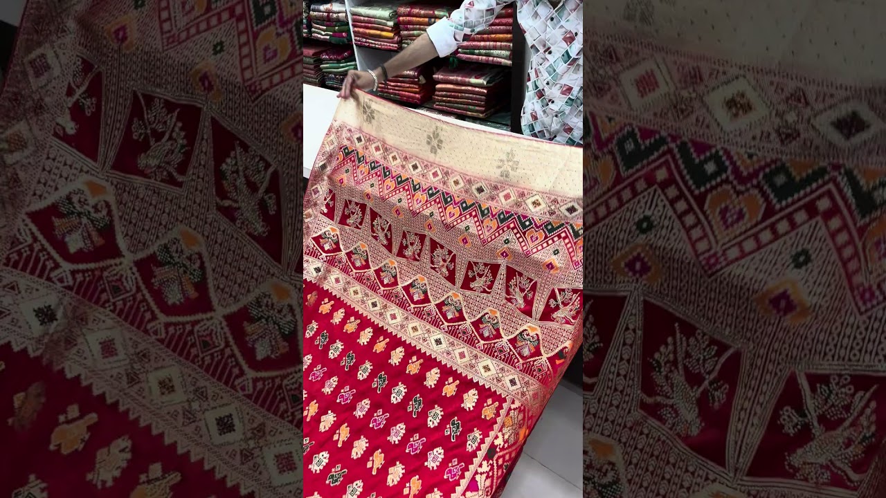 Red Patola Saree 3000₹ ➡️ ORDER ON 9426472801 ❤️ #patolasaree #redpatolasaree