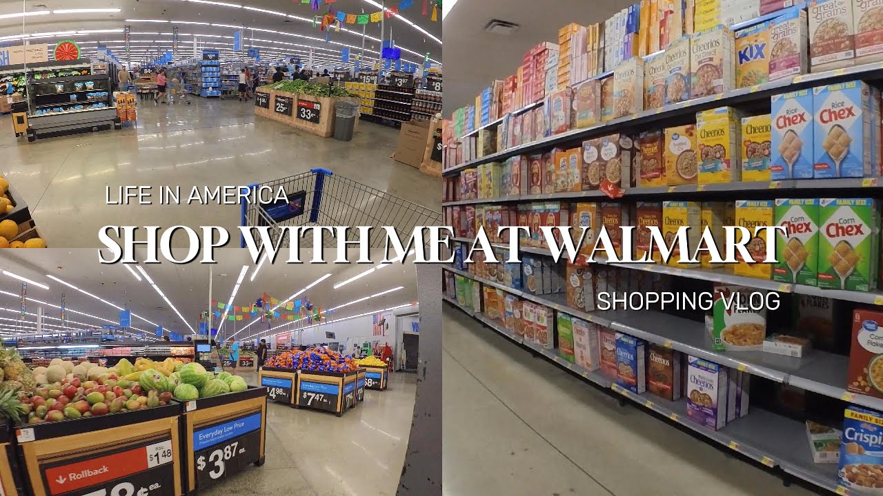 walmart grocery shopping in california | life in america silent vlog