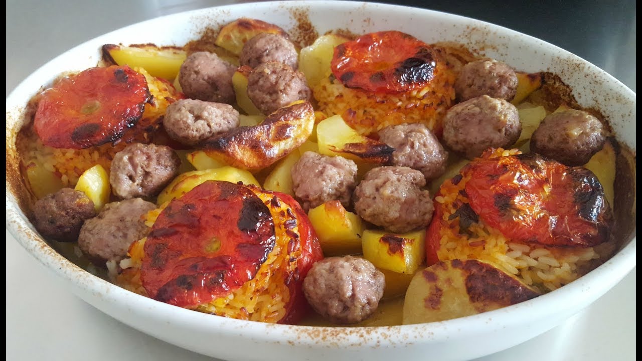 POMODORI RIPIENI DI RISO E POLPETTE🍅RITA CHEF | Un piatto tipico della cucina romana.