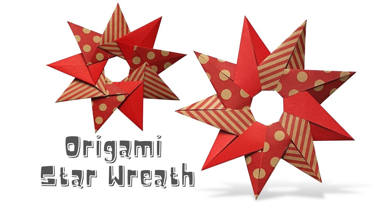 Origami Wreath Tutorial For Christmas