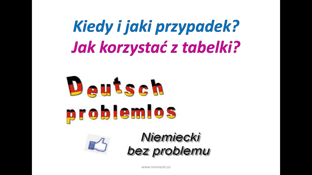 Kiedy jaki przypadek cz. 1 - Niemiecki bez problemu - Niemiecki dla początkujących