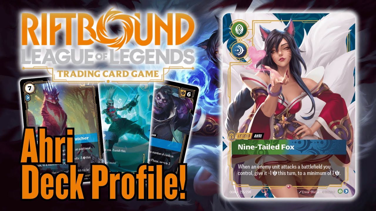 Ahri, Nine-Tailed Fox DECK PROFILE | Riftbound Trickster Magic! 🦊✨ | Card Goblin