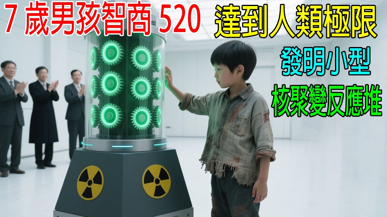 7歲男孩智商520，達到人類極限值，發明小型核核聚變反應堆！解決世界能源危機，專家都佩服