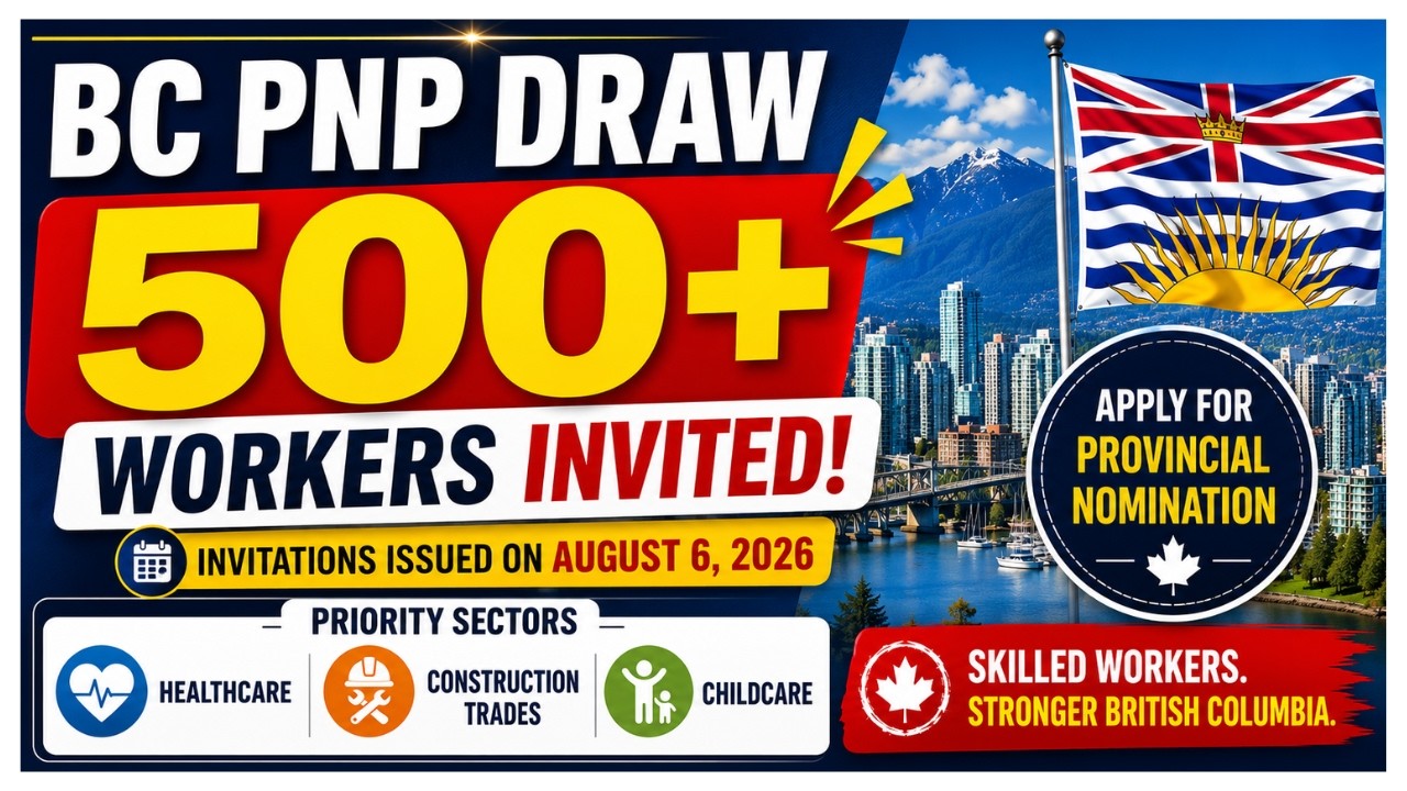 BC PNP Draw: 500+ Invitations Issued to Priority Workers 🇨🇦 #workers #bc #draw #new #technology #bcb