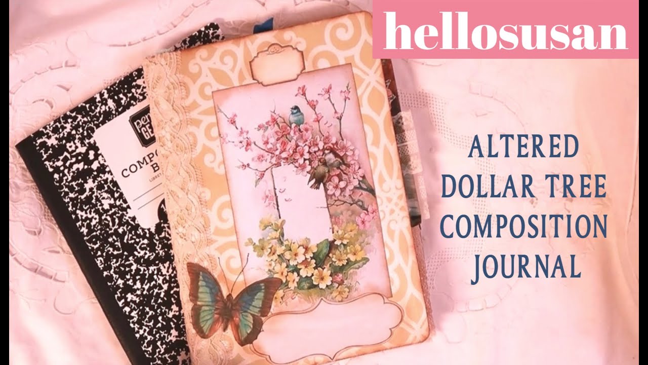 Altered Dollar Tree Composition Notebook Journal/Share #1