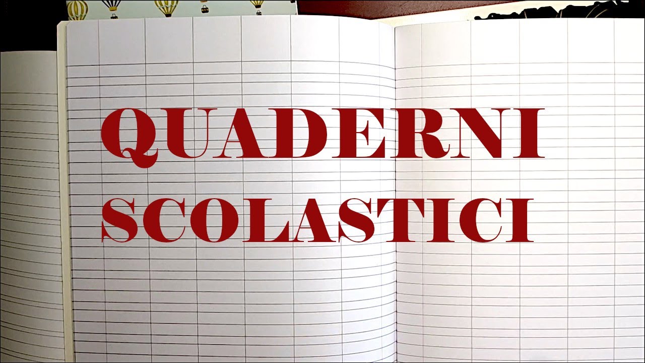 Rigature quaderni e quadernoni scolastici