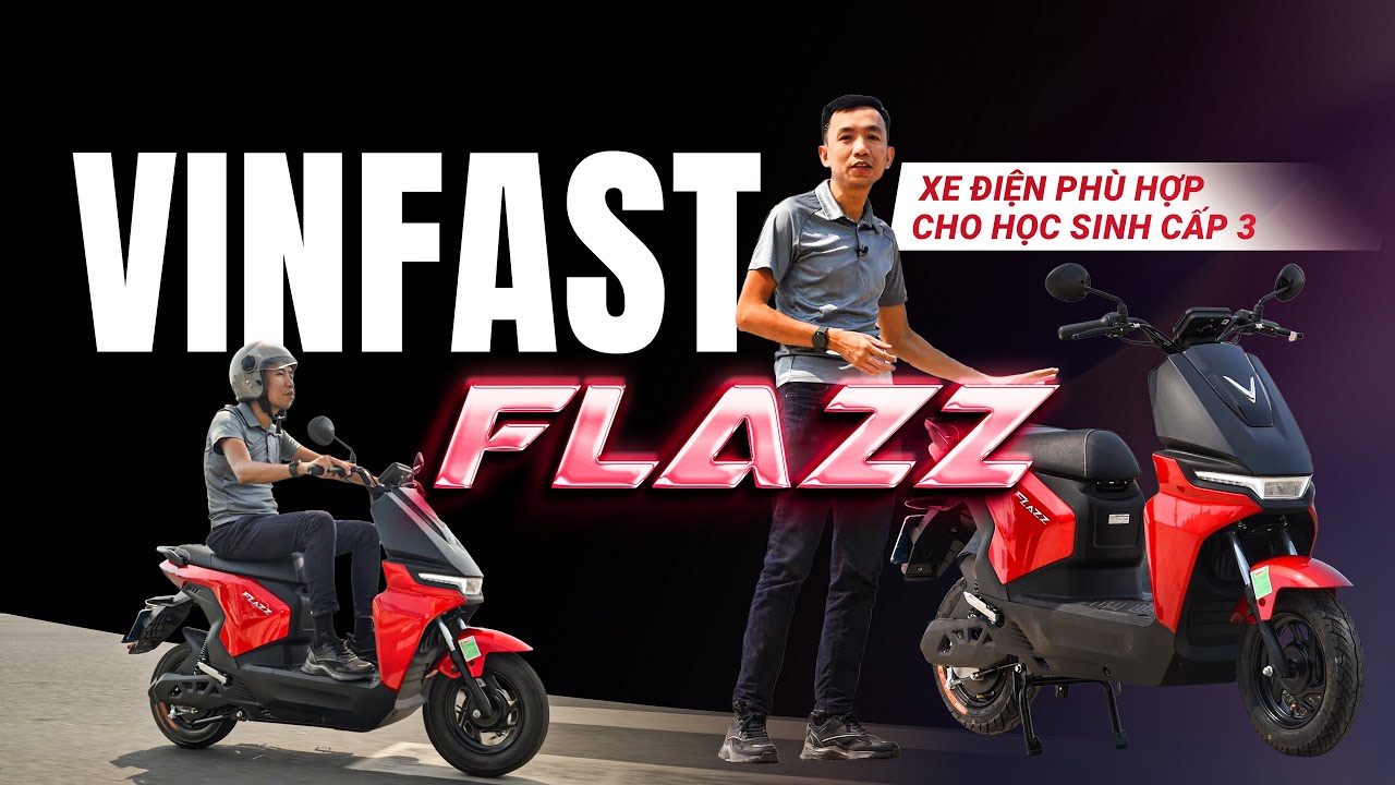 VinFast Flazz: xe điện phù hợp cho học sinh cấp 3, không cần bằng lái, viên pin thứ 2 tháo sạc rời