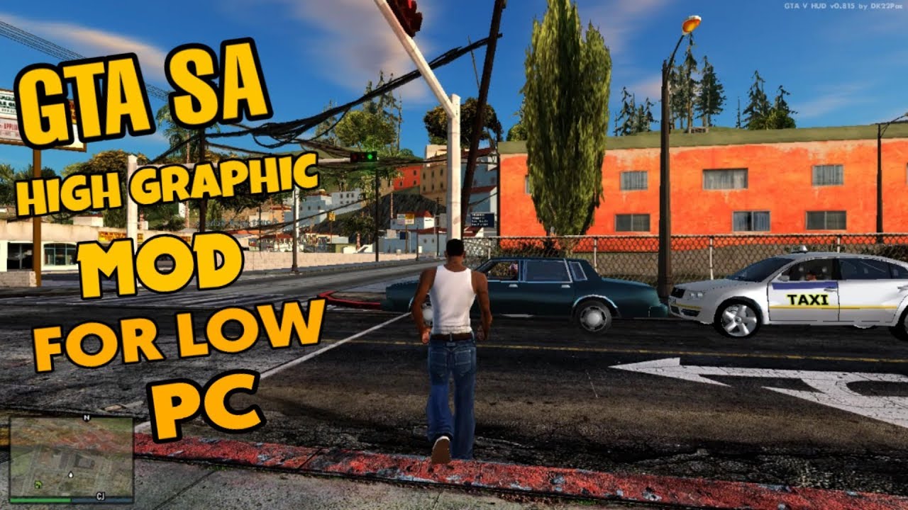 GTA San Andreas High FPS Graphics MOD For Low-End PC (2020)