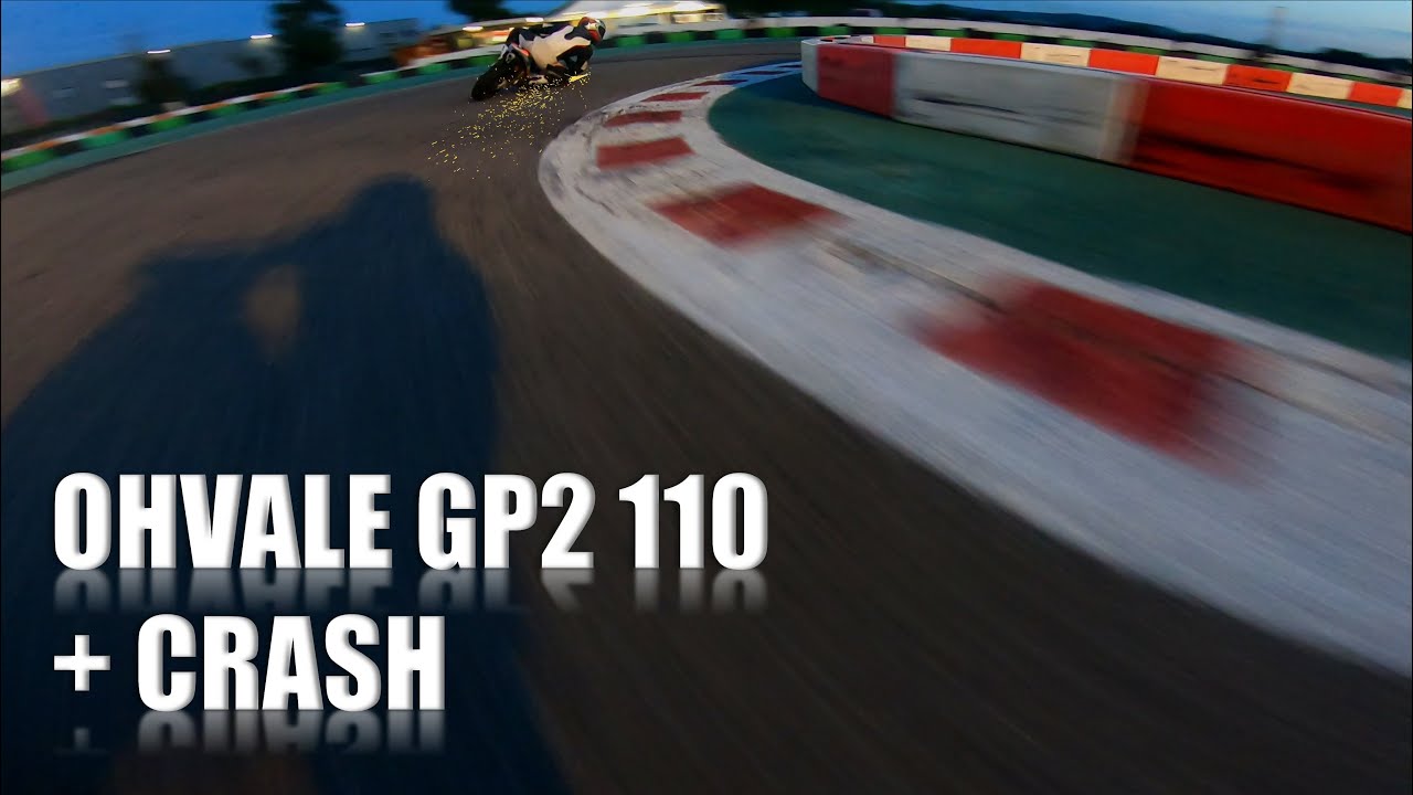 Ozzano Motor Valley Track - Ohvale GP2  + Crash [RAW OnBoard]