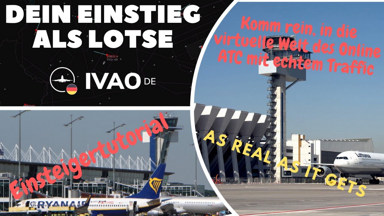 Einsteigertutorial für neue Lotsen auf IVAO | Erklärvideo IFR und VFR