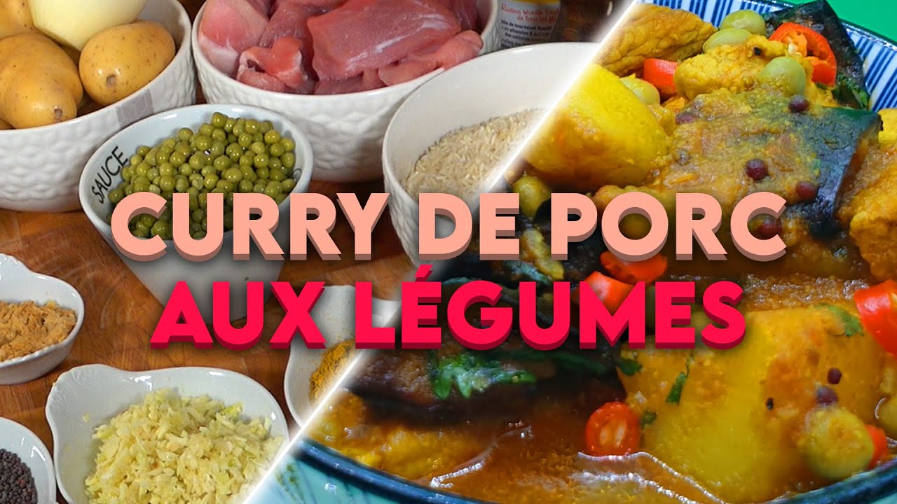 Curry De Porc aux légumes à l'indienne.