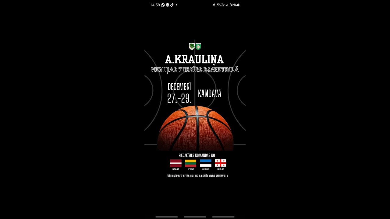 A. Krauliņa piemiņas turnīrs basketbolā 2023