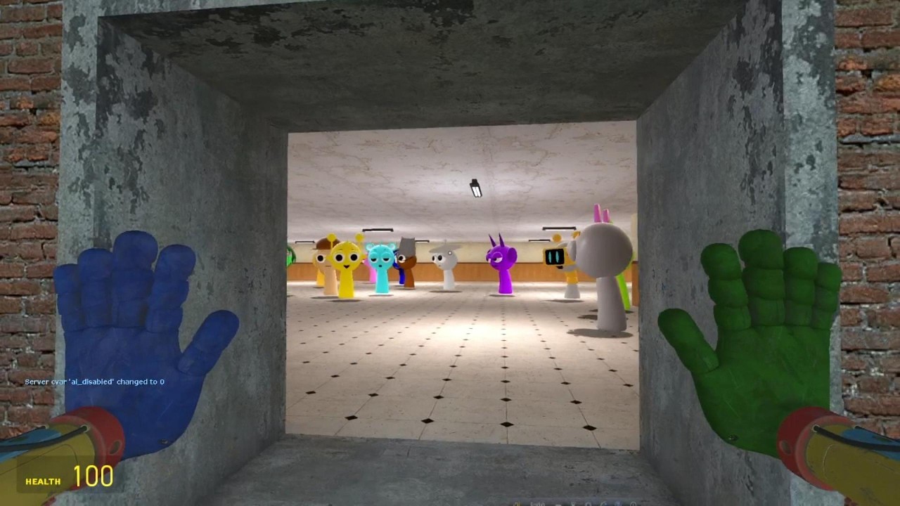 Incredibox Sprunki Full Music Mix in a Massive Garry’s Mod Maze