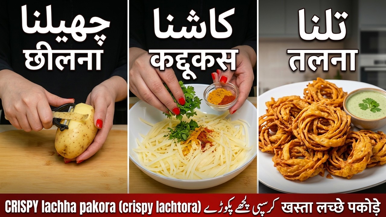Ramzan Special Lachha Pakora Recipe | Crispy & Crunchy Pakoda |Iftar Special Snack|Desi Family Saudi
