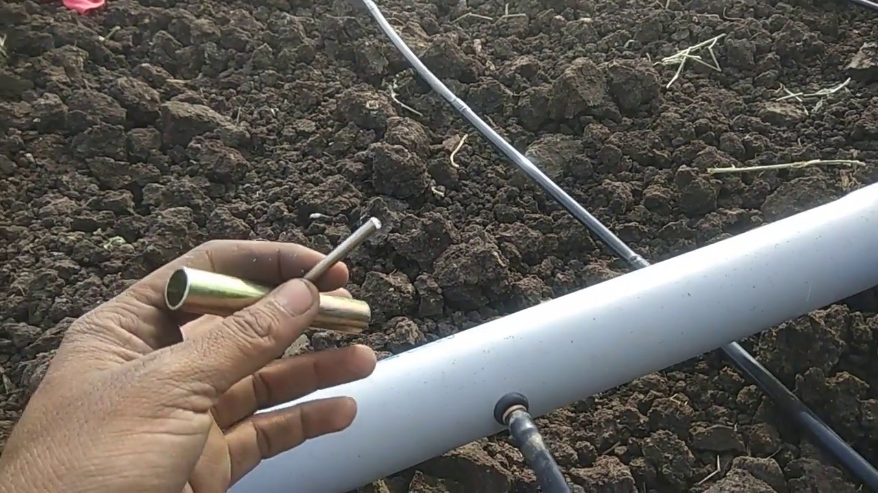 Easy Making Hole in the drip subline ड्रिप च्या सबलाईनला होल पाडणयाची सोपी पध्दत