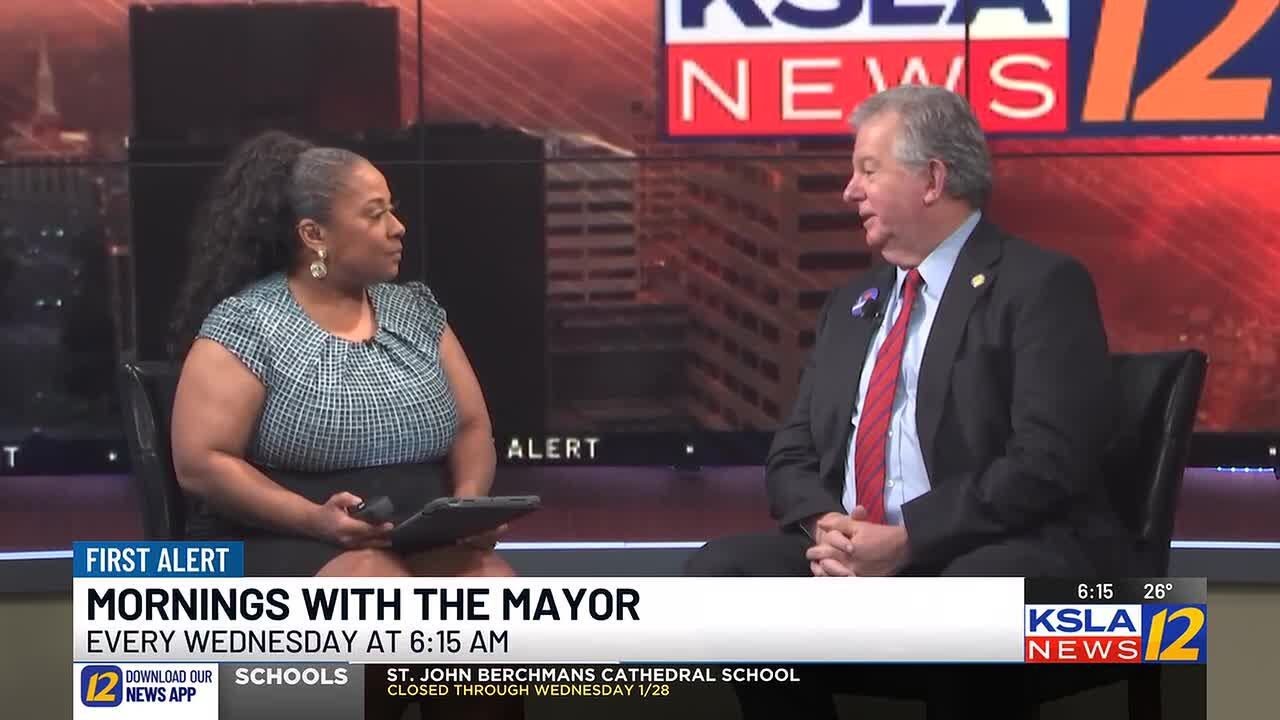 Mayor Tom Arceneaux discusses closures and road conditions following winter ice storm
