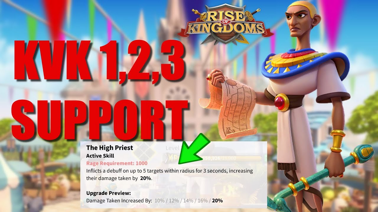 Imhotep for support looks really good for KvK 1, 2, 3 [more details in video] - Rise of Kingdoms