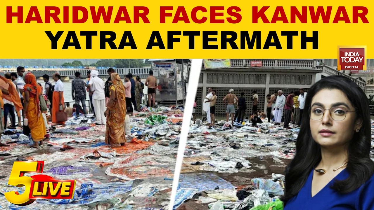 Haridwar Overwhelmed By 7,000 Tons Of Garbage After Kanwar Yatra; Urine Bottles Found At Ghats