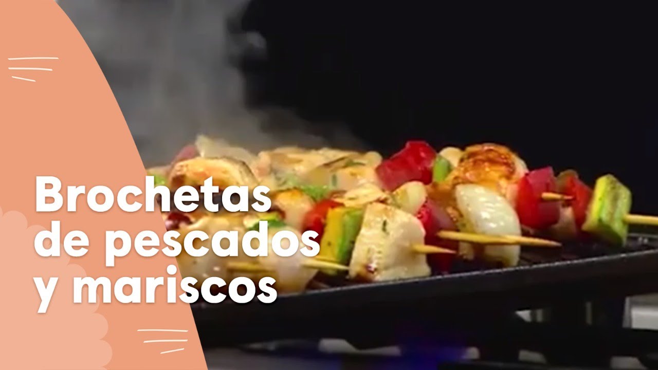 Brochetas de pescado y mariscos: Paso a paso | Ximena en Casa