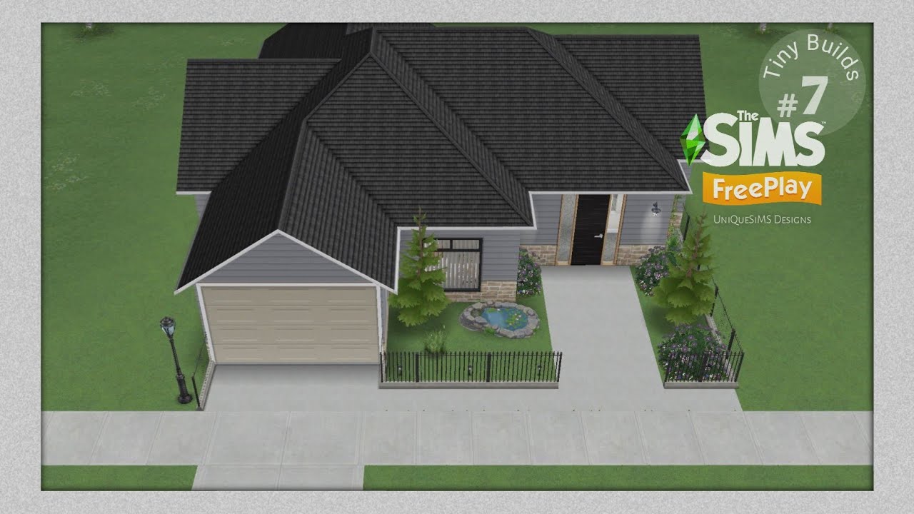 The Sims FreePlay: TINY BUILDS_#7 (2-Bedroom House Design) House Tour + Floor Plans