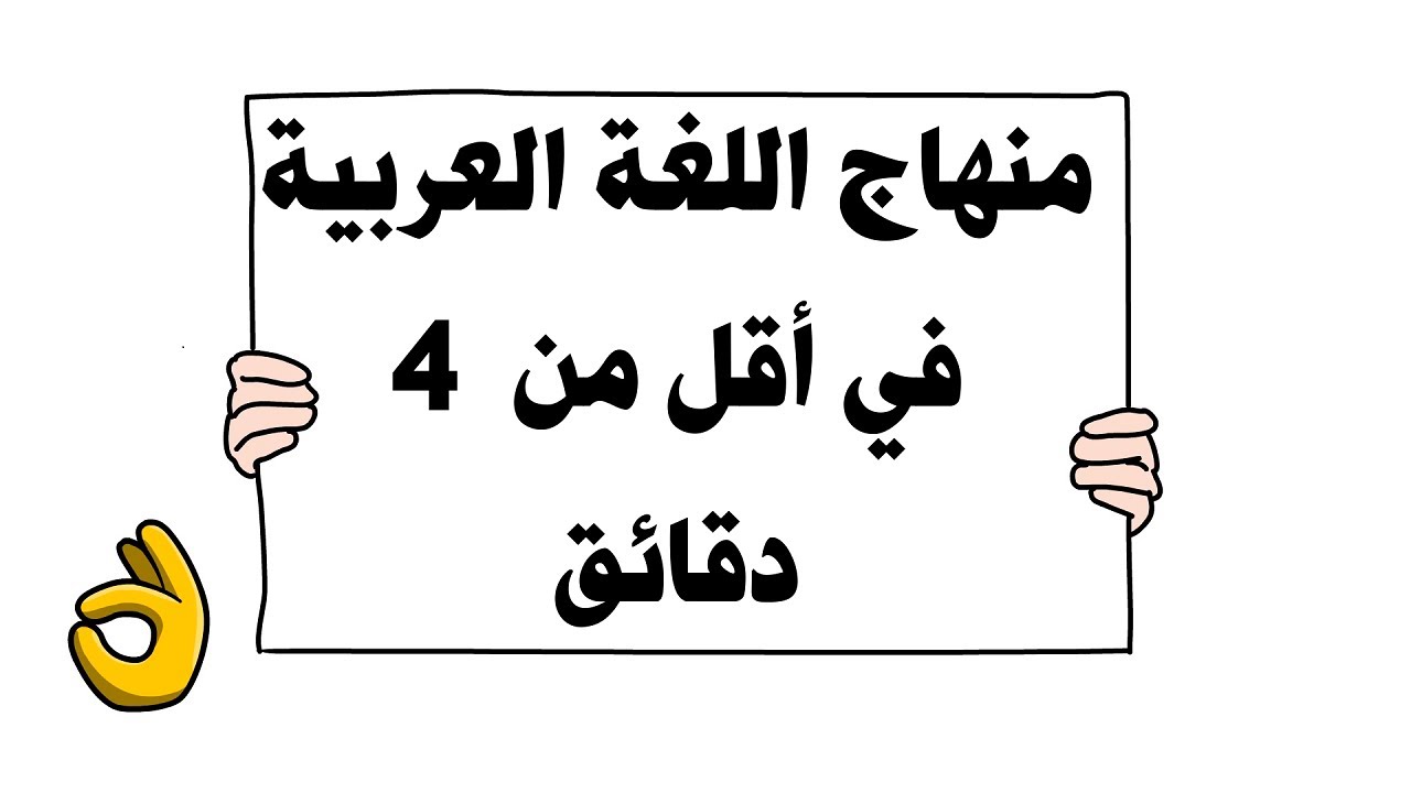 🛑 منهاج اللغة العربية في أربع دقائق!! مع خريطة ذهنية تلخص منطلقاته وأسسه ومرتكزاته وأهدافه
