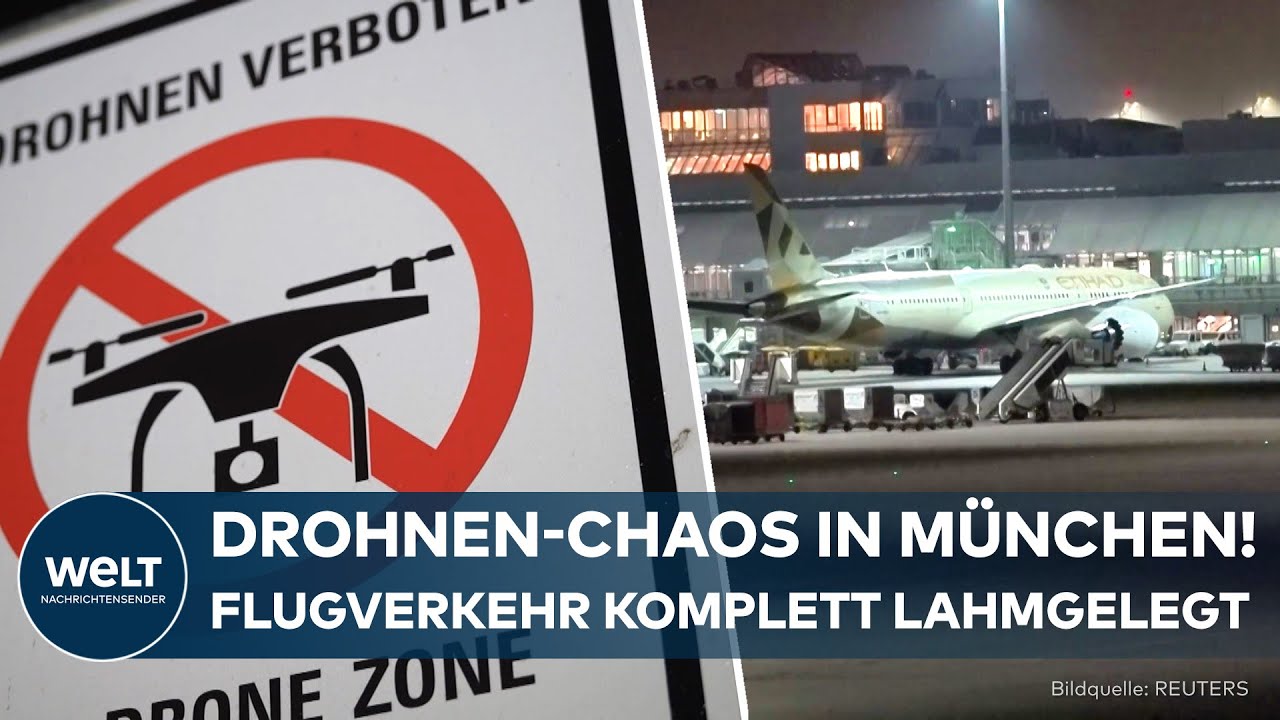 MÜNCHEN: DROHNEN-ALARM legt Flughafen lahm – 3.000 Passagiere gestrandet