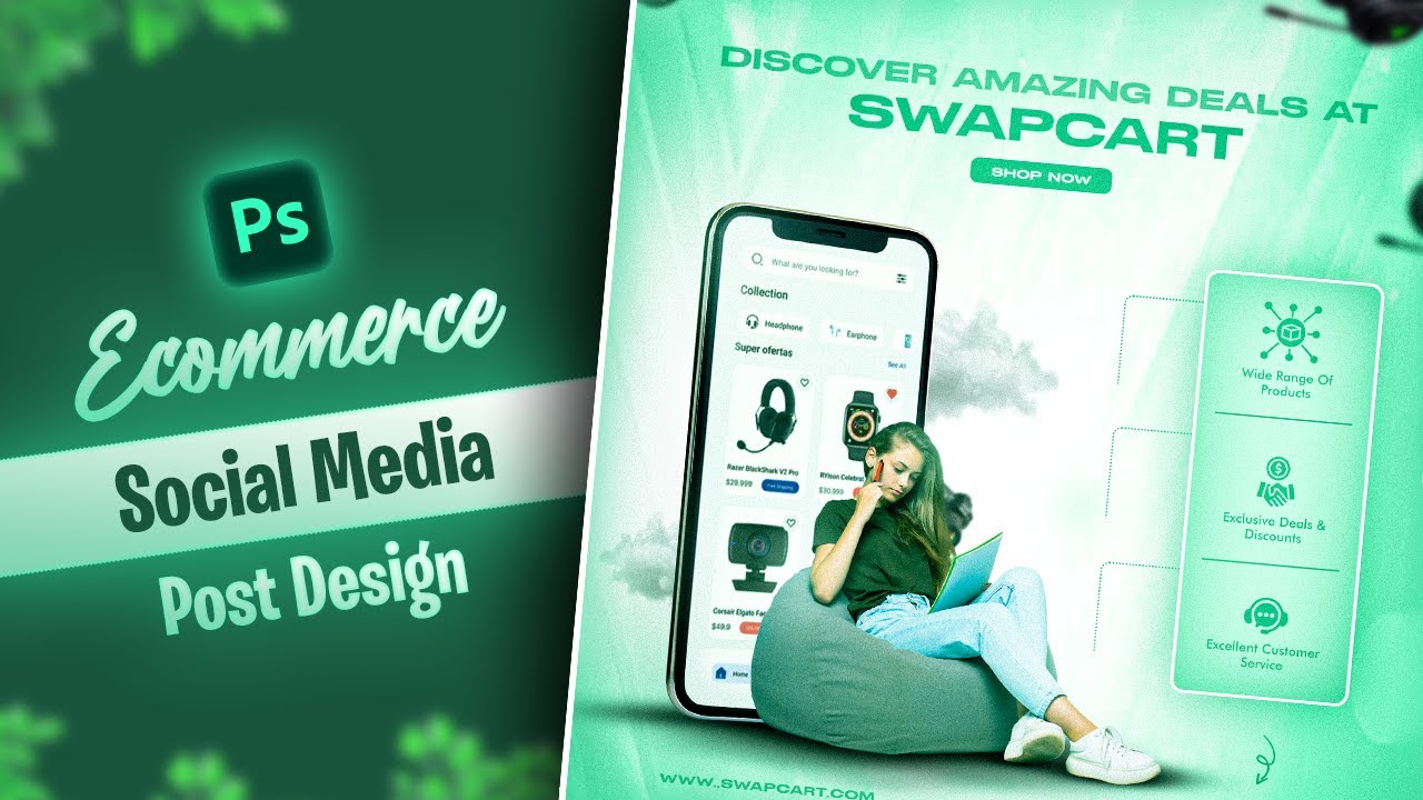 Creative Ecommerce Social Media Post Design In Photoshop