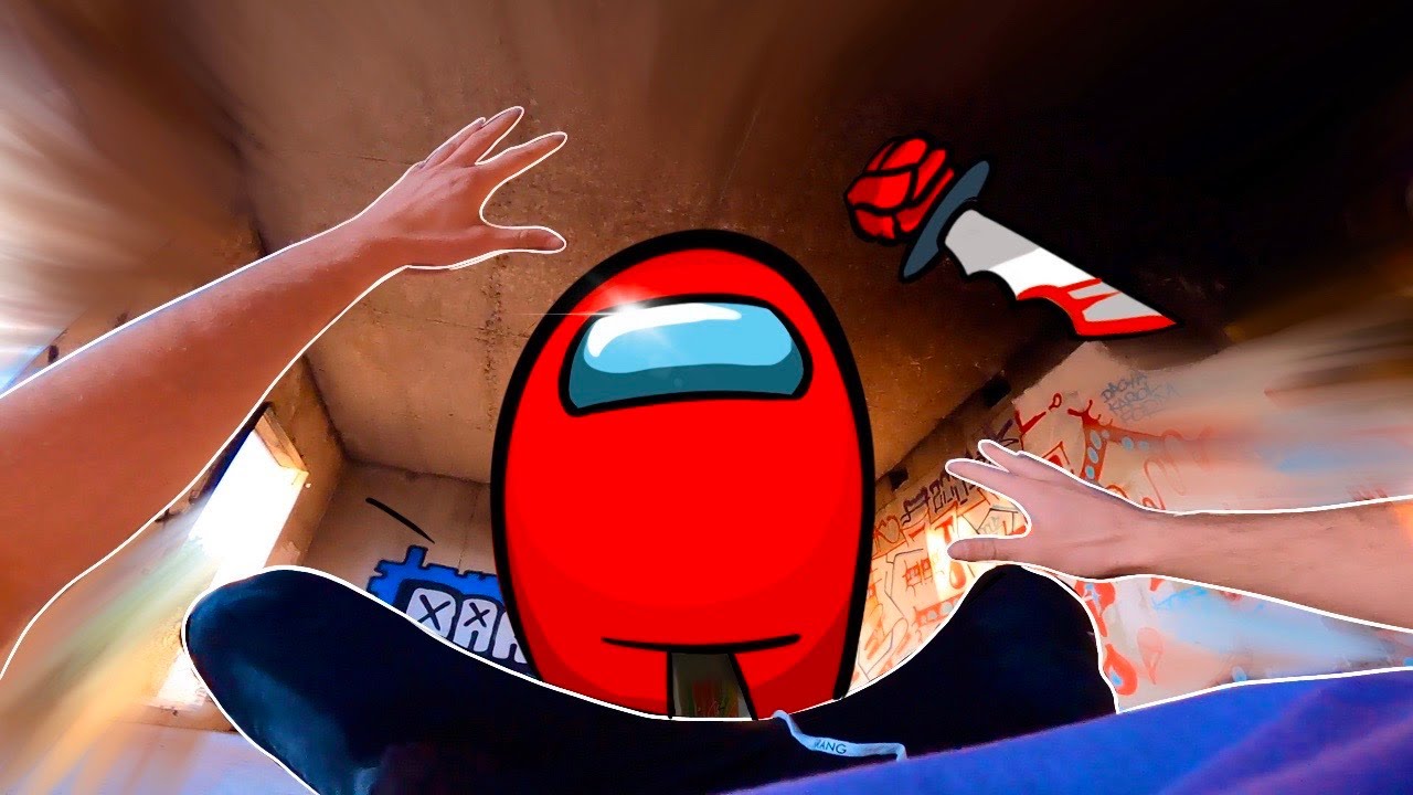 I'M TRYING TO SURVIVE IN AMONG US ! (Epic Parkour Chase)