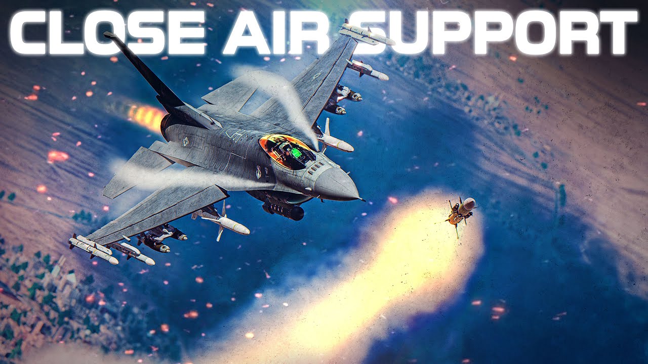 ПОДДЕРЖКА С ВОЗДУХА С САМОЛЕТА | F-16C Viper: лучшая платформа для поражения целей на земле по ср...