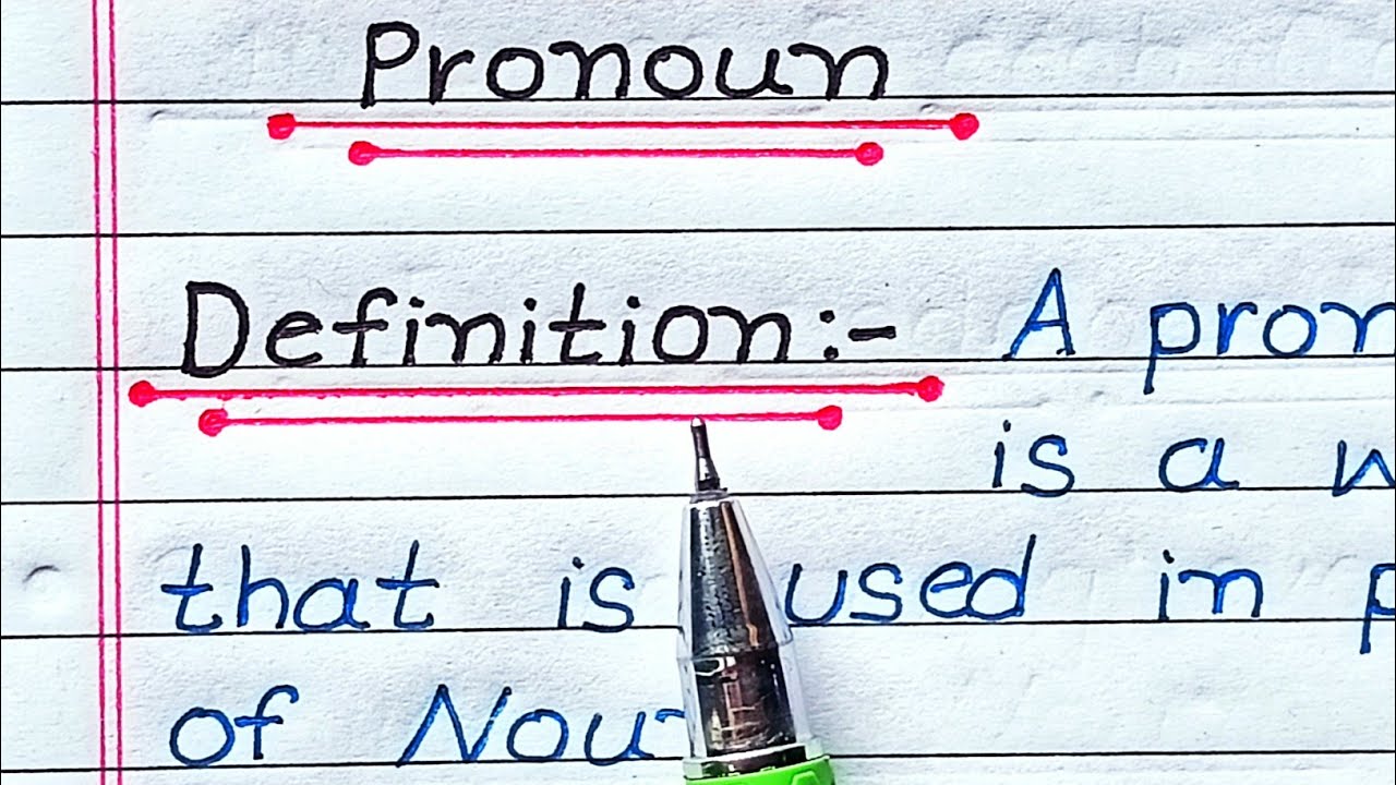 what is pronoun | what is pronoun in English grammar | Definition Of Pronoun in English |