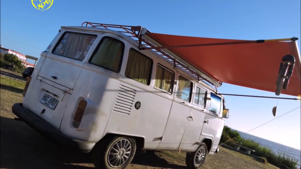 DE KOMBI A MOTOR HOME, TOLDO HECHO A PARTIR DE ROLL UP, BANNER
