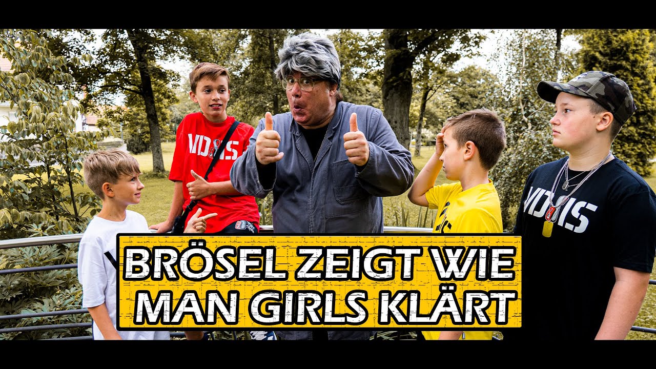 Brösel zeigt wie man Girls klärt! Luca-Joel, Rapha, Fero und Liam lernen von Bröselmann!  VDSIS