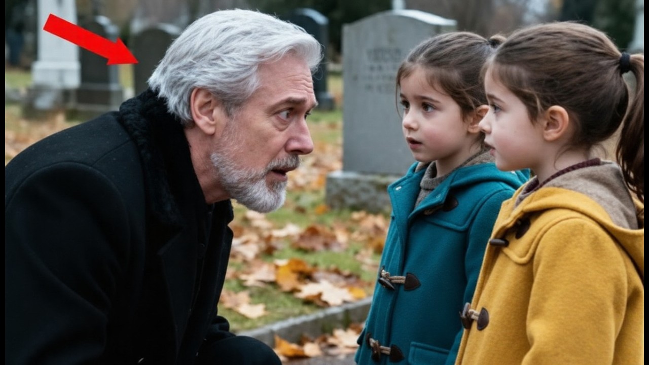 Billionaire Finds Twin Girls Praying at His Son’s Grave — The Reason That Makes Him Collapse…
