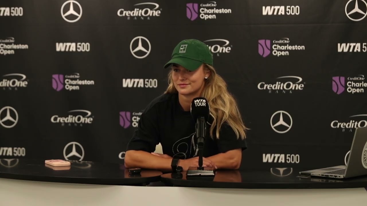 2026 Credit One Charleston Open - Interview: Anna Kalinskaya, First Round