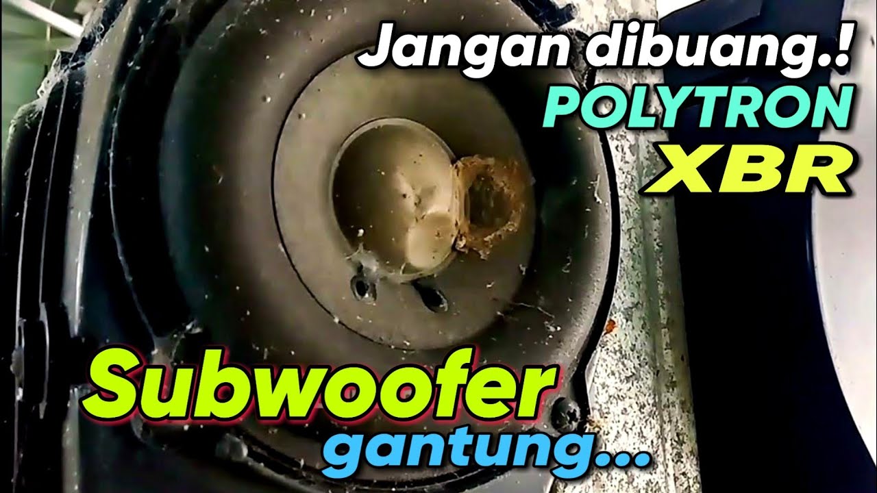 Ide kreatif 👉 Subwoofer gantung dari bekas TV Polytron XBR 5