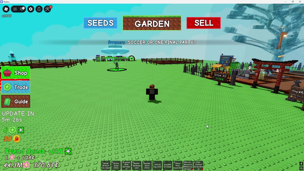 grow a garden admin abuse