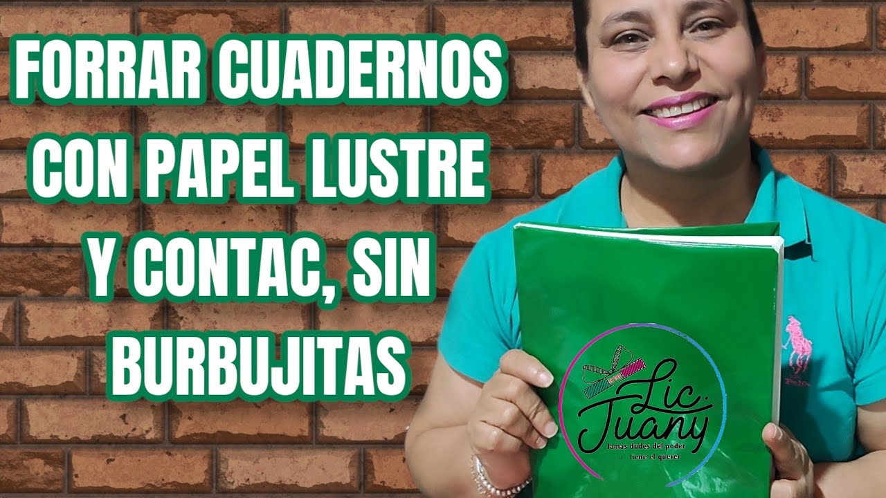 Forrado De Cuadernos Con Lustrina  Y Contac