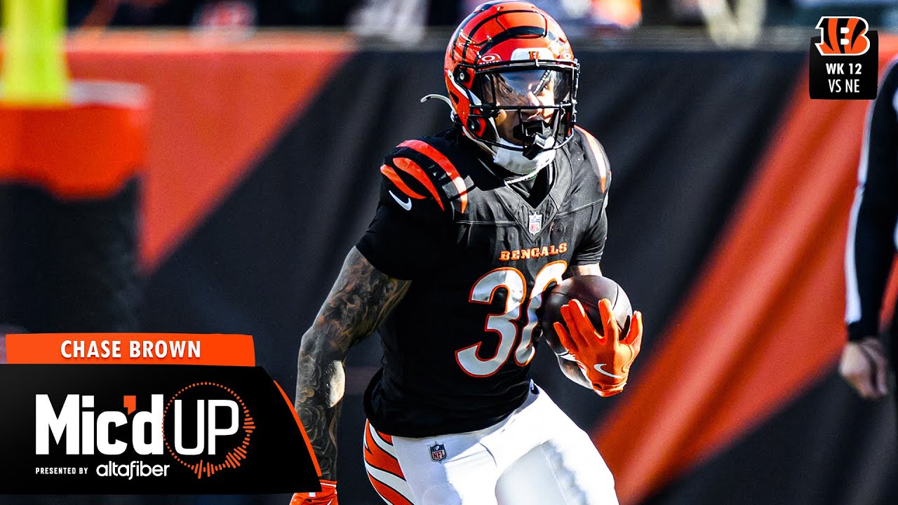 Chase Brown Mic'd Up vs New England Patriots Week 12 | 2025 Mic'd Up