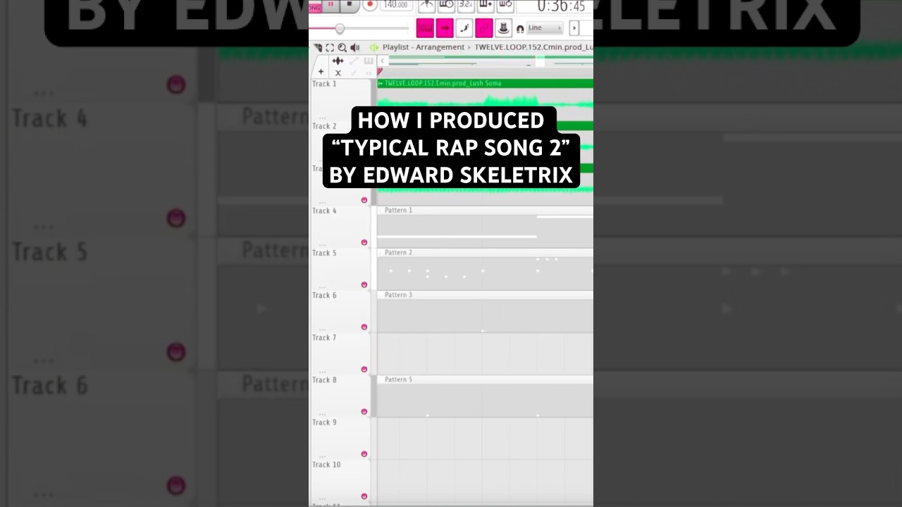 How I produced &ldquo;Typical Rap Song 2&rdquo; by Edward Skeletrix #edwardskeletrix #music #beats #producer