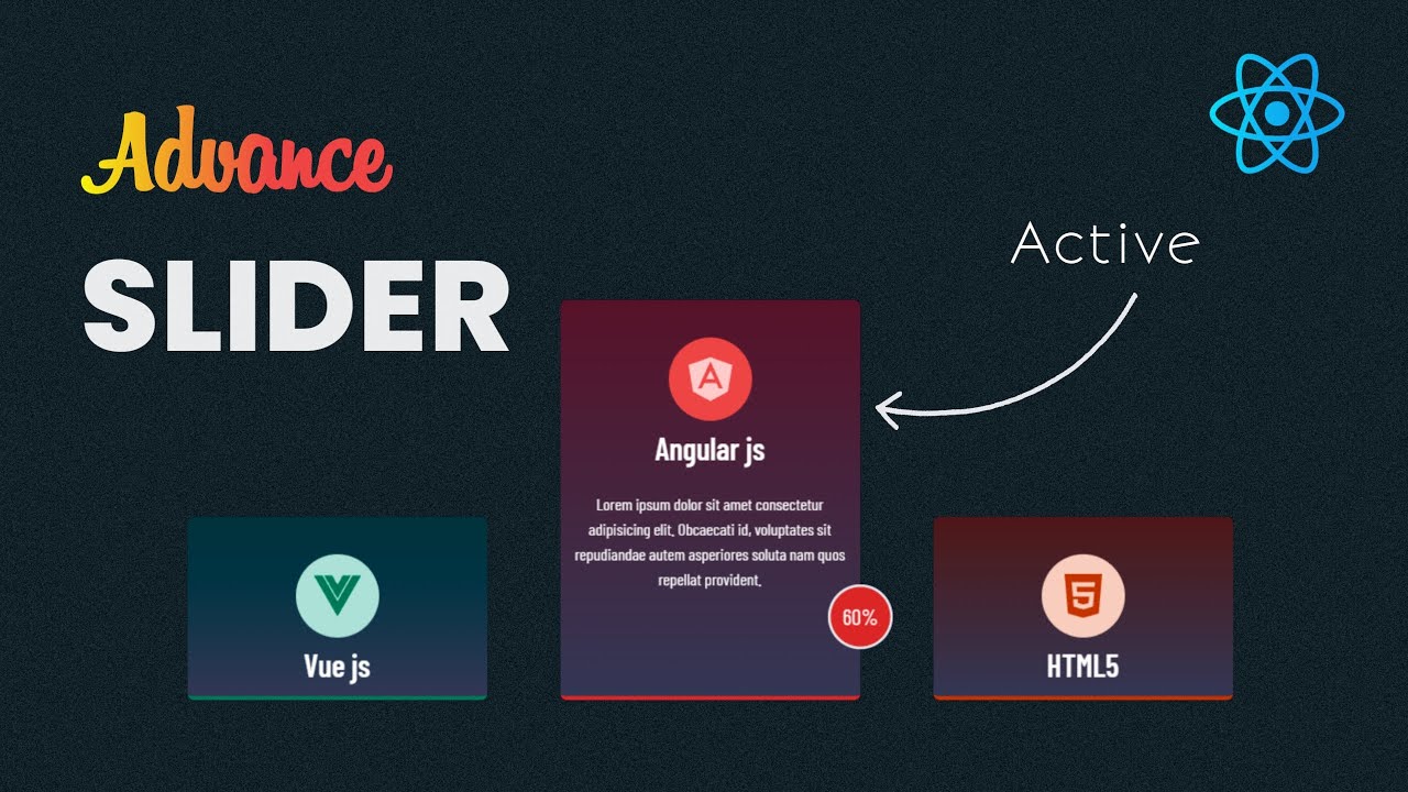 Animated Auto Slider Using React js And Tailwind CSS | React js carousel slider
