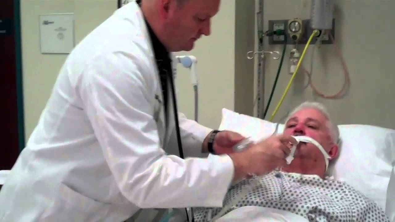 Checking Pt Negative Inspiratory Force using disposable NIF-O-Meter (Off Vent)