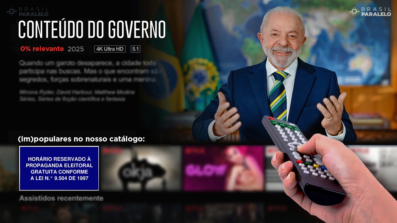 GOVERNO LULA QUER OBRIGAR VOC&Ecirc; A ASSISTIR A CONTE&Uacute;DOS DE ESQUERDA