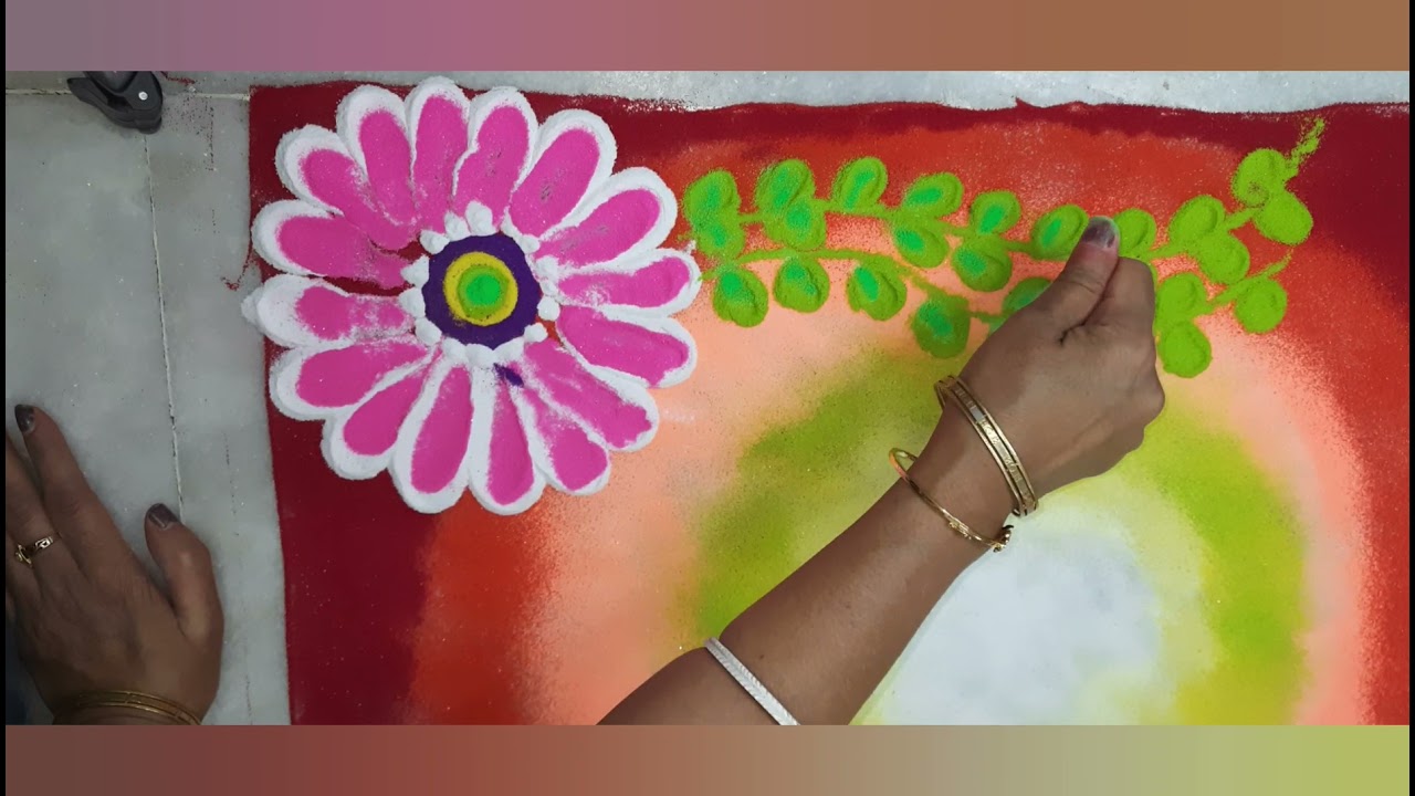 Easy and Creative Lord Ganesha Rangoli. // Smruti's Art