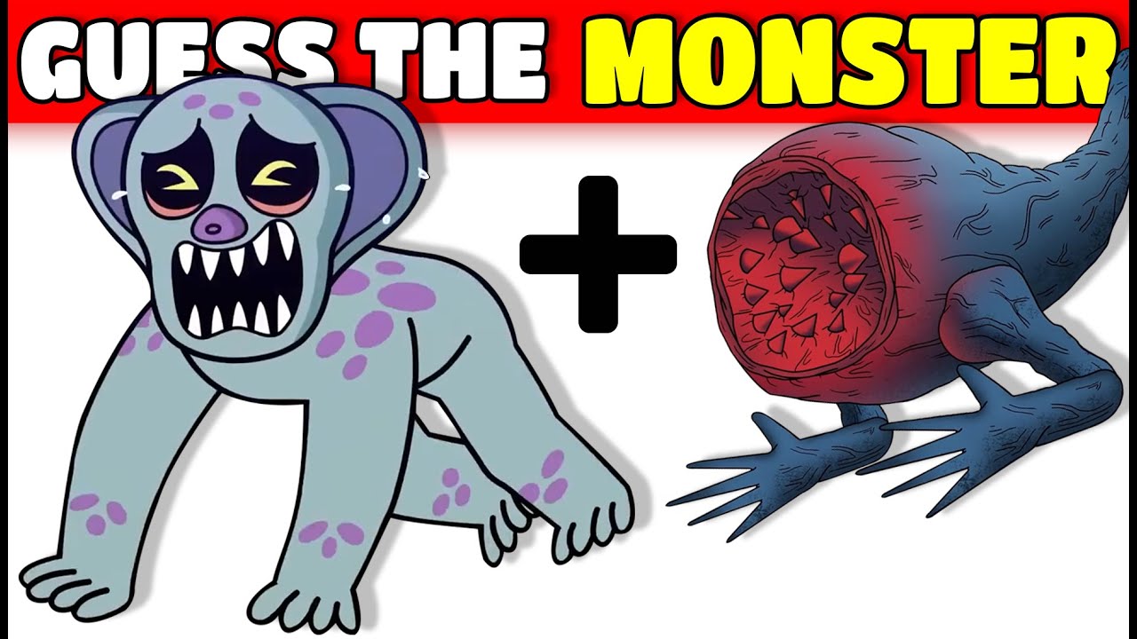 Guess the MONSTER by EMOJI & VOICE in Zoochosis Horror Game | Elephant + Fish Monster 🐘🐡