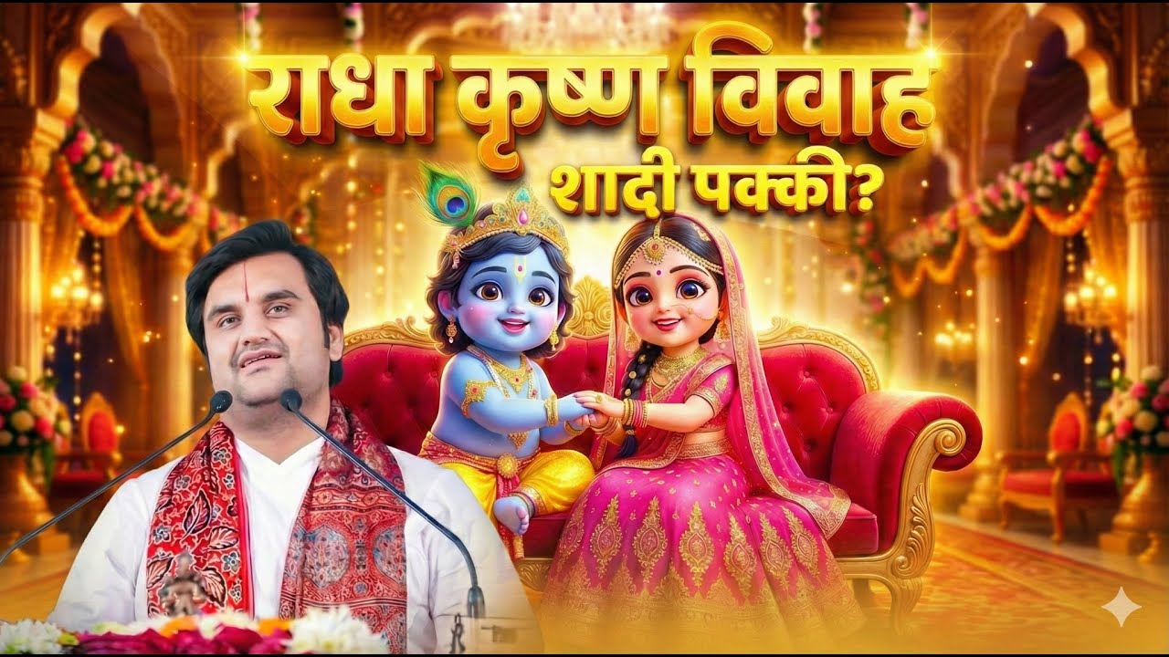 Krishna leela || Radha Krishna Vivah Leela ❤️ @BhaktiPath #radhakrishna #animation