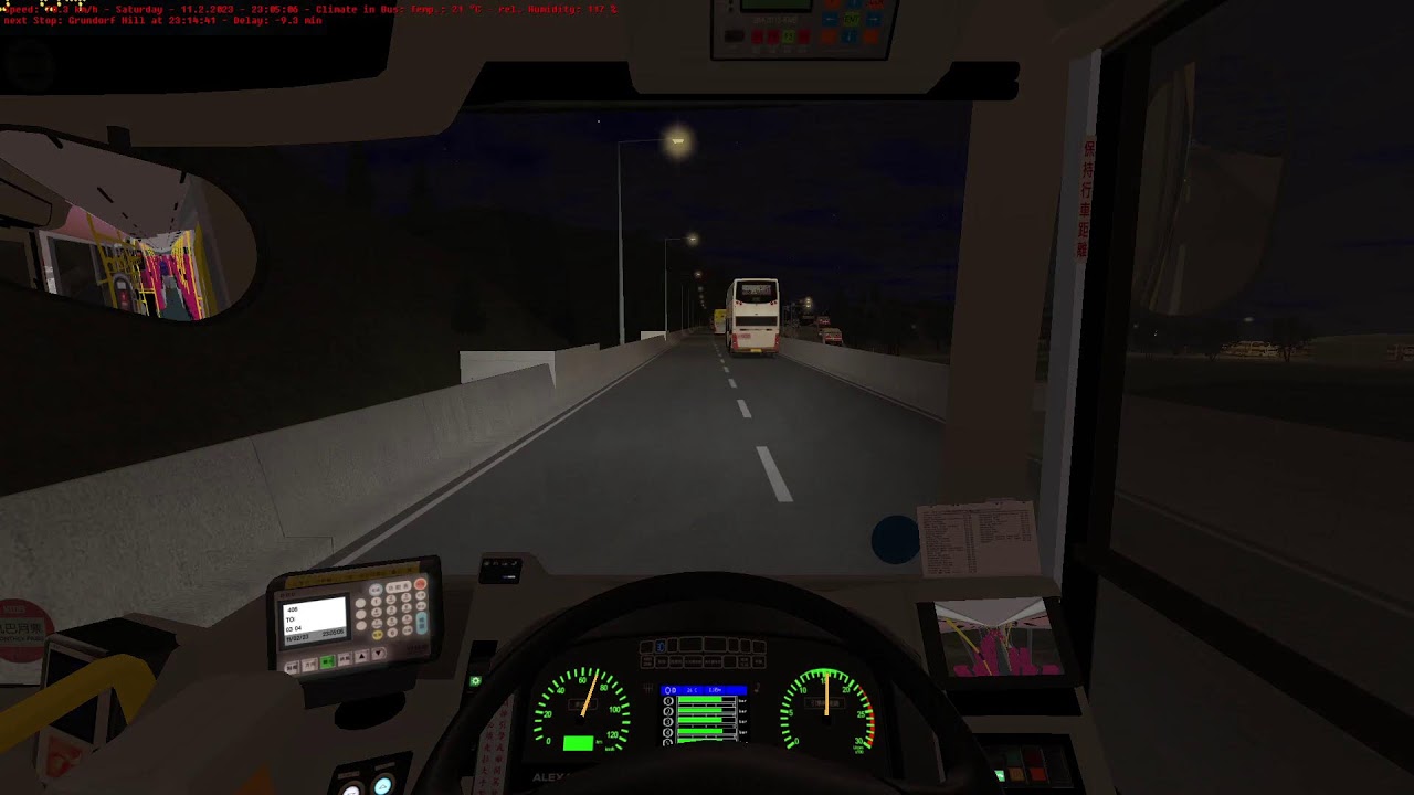 OMSI 2: Grundorf Island Night Drive | Dennis Enviro 500 MMC Voith