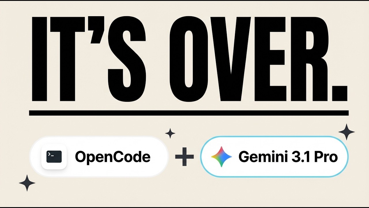 OpenCode + Gemini 3.1 Pro Design is ABSOLUTELY NUTS