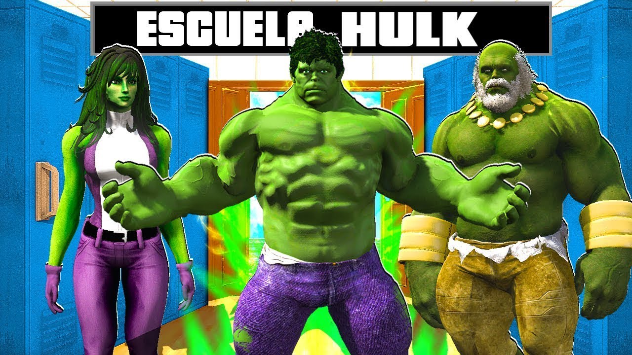 ENTRO EN LA ESCUELA DE HULK EN GTA 5 !! (Marvel mod)