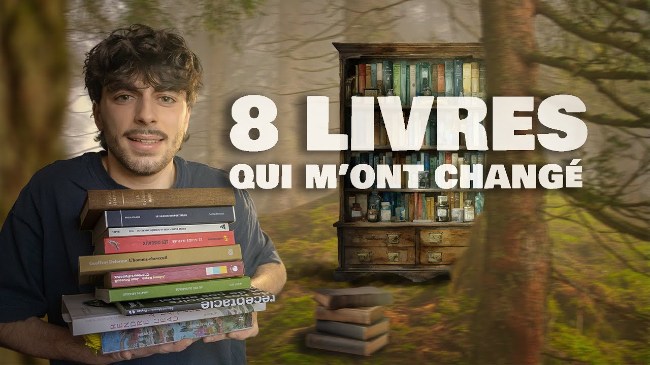 8 LIVRES que tu dois lire si tu aimes le MONDE VIVANT !!! (et qui vont te changer)